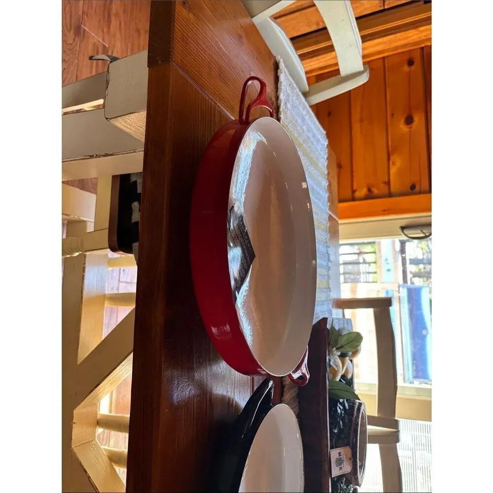 Dansk Red and White Enamel Braiser